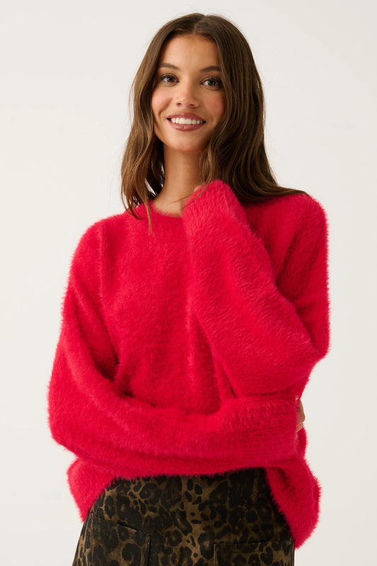 Ayla Sweater - Scarlett Red
