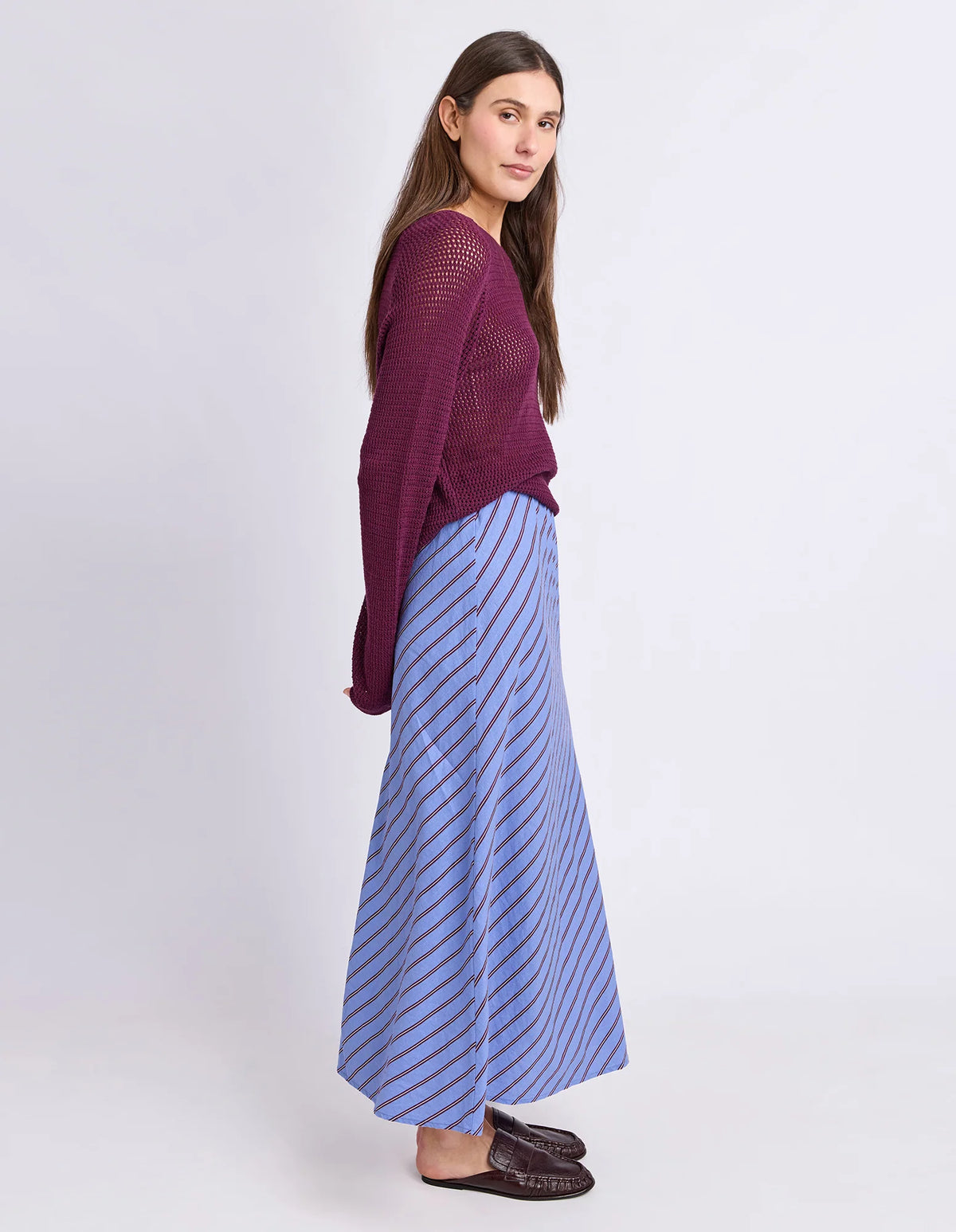 Alba Skirt - Cornflour Blue